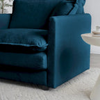 3 Piece Chenille Sofa Set with Arm Pillows and Toss Pillows, Include 2- Piece Armchairs and One 2-seat Sofa