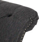 64.25 Button Tufted Chaise Lounge Chair with Birch Legs