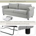 80.7 Pull-Out Sleeper Sofa Bed with Foam Mattress