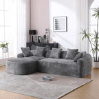 99.21W L-Shape Boucle Sofa 3 Seater
