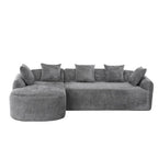 99.21W L-Shape Boucle Sofa 3 Seater