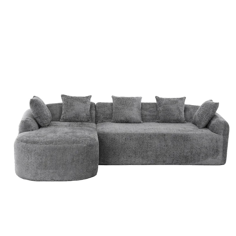 99.21W L-Shape Boucle Sofa 3 Seater