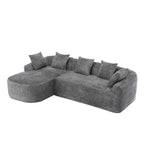 99.21W L-Shape Boucle Sofa 3 Seater