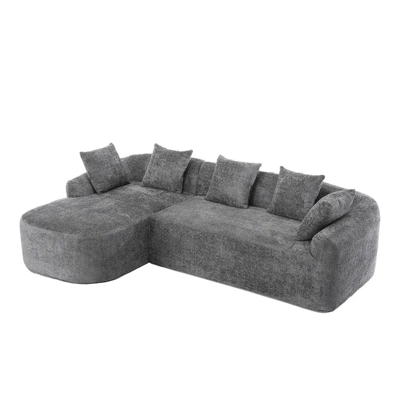 99.21W L-Shape Boucle Sofa 3 Seater