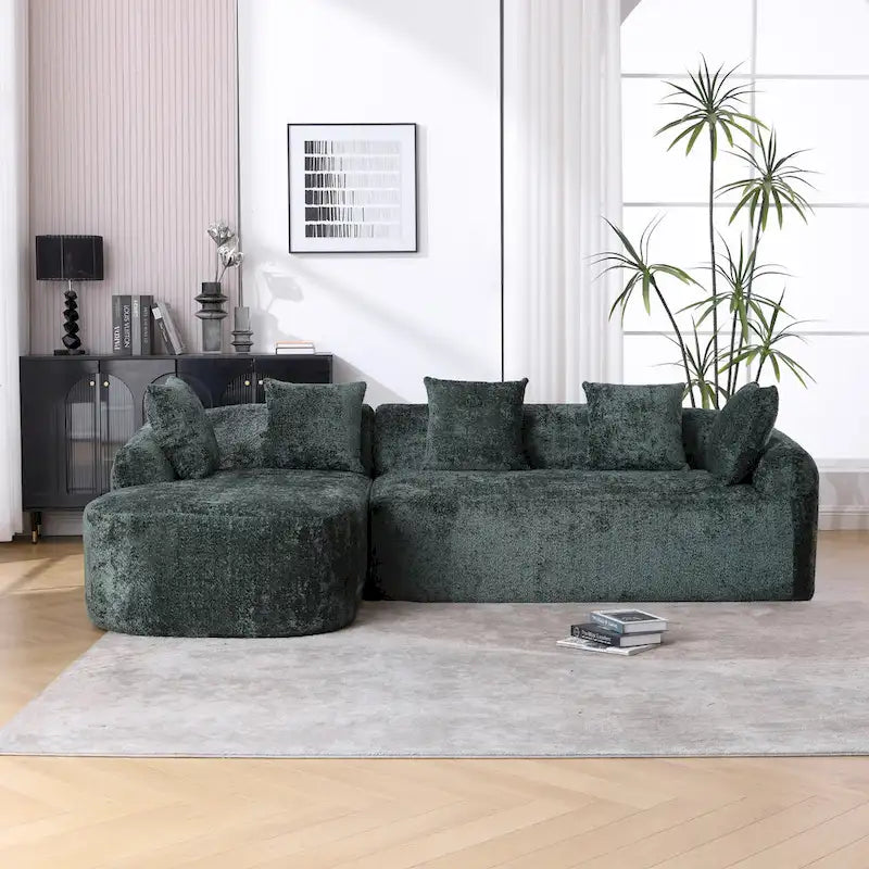 99.21W L-Shape Boucle Sofa 3 Seater