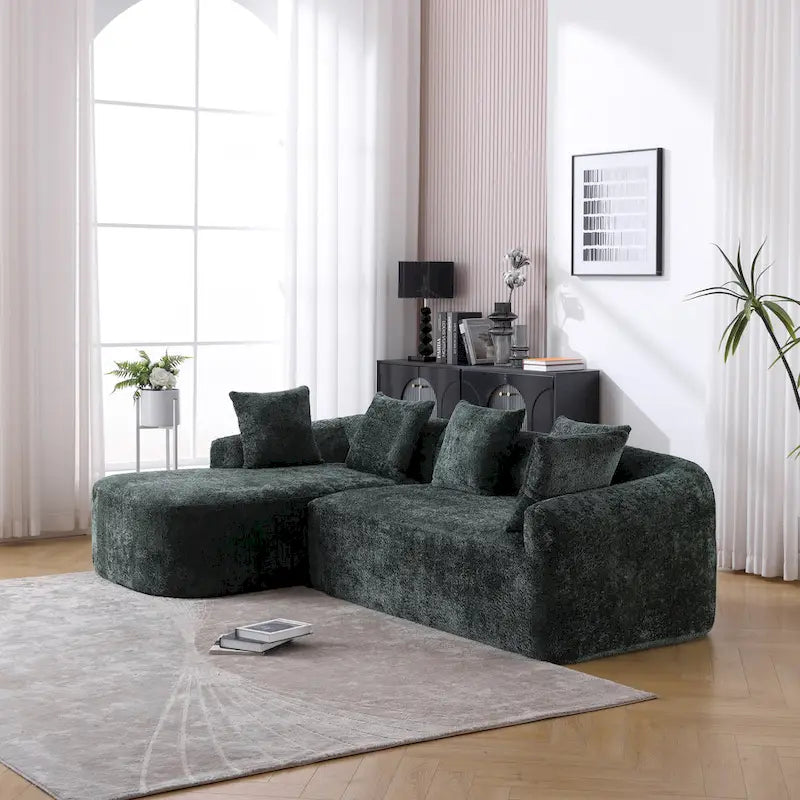 99.21W L-Shape Boucle Sofa 3 Seater
