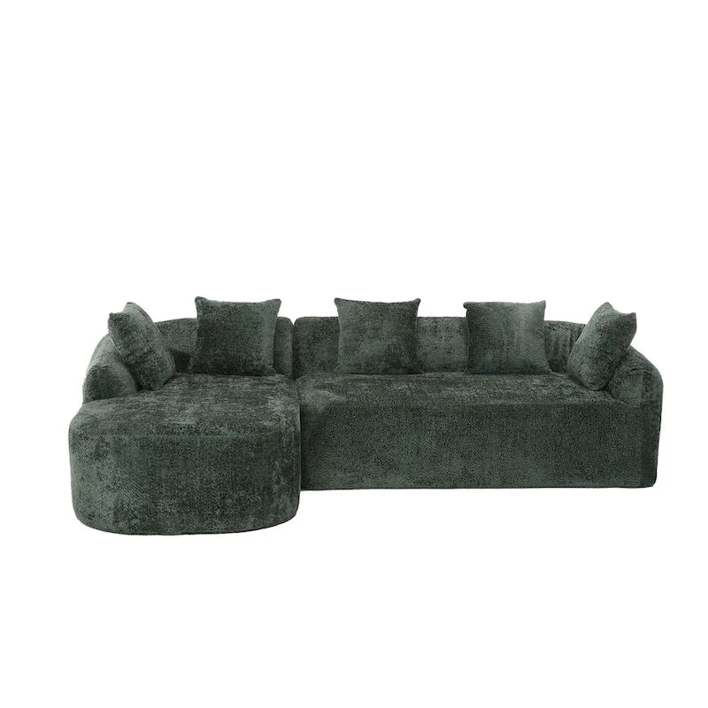 99.21W L-Shape Boucle Sofa 3 Seater