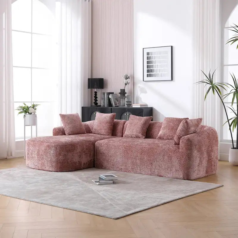 99.21W L-Shape Boucle Sofa 3 Seater