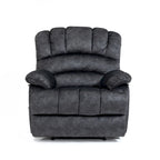 Large Manual Recliner Chair in Fabric for Living Room