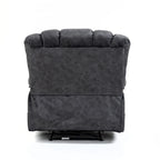 Large Manual Recliner Chair in Fabric for Living Room