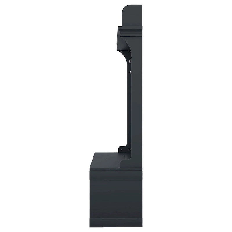 74 3-In-1 Hall Tree Storage Bench and Coat Rack with 5 Hooks, and Anti-Topple Anchor for Entryway