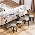Entryway Table, Narrow Console Table, Wood Sofa Table