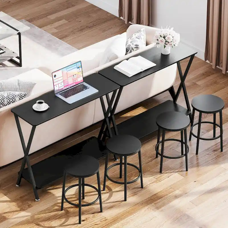 Entryway Table, Narrow Console Table, Wood Sofa Table