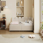 Twin size Upholstered Daybed with 2 Drawers