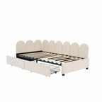 Twin size Upholstered Daybed with 2 Drawers