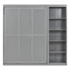 Full Size Murphy Bed Wall Bed with Shelves