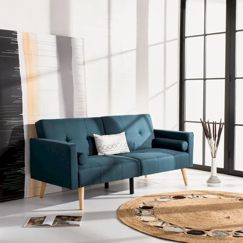 SAFAVIEH Murray Foldable Futon Bed with Pillow