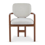 Christopher Knight Home - Harper Mordern Upholstered Rubberwood Arm Dining Chairs (Set of 2)