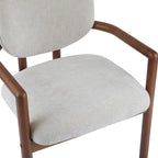 Christopher Knight Home - Harper Mordern Upholstered Rubberwood Arm Dining Chairs (Set of 2)