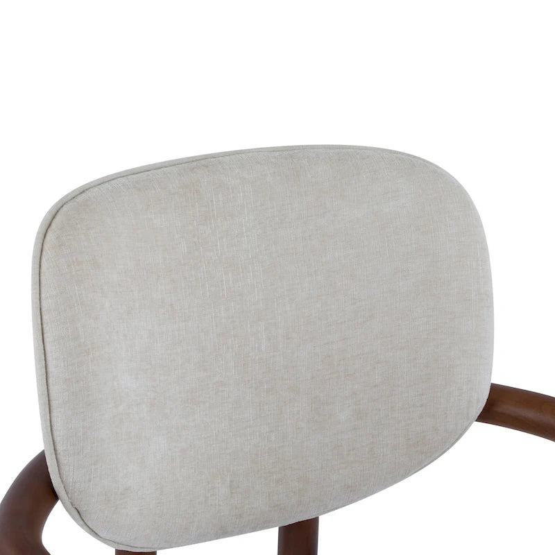 Christopher Knight Home - Harper Mordern Upholstered Rubberwood Arm Dining Chairs (Set of 2)
