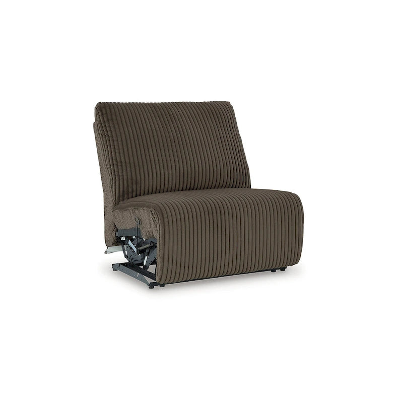 Signature Design by Ashley Top Tier Brown 6-Piece Reclining Sectional with Chaise - 147W x 134D x 41H