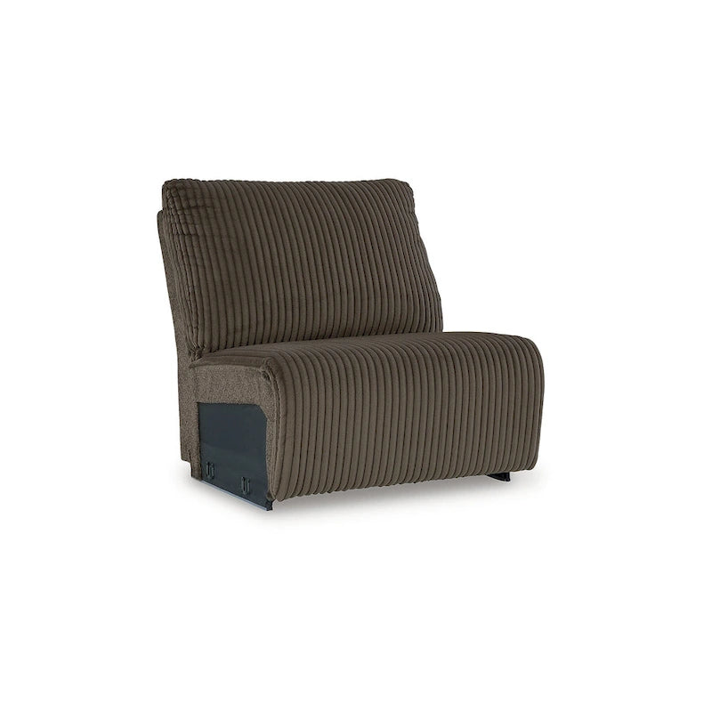 Signature Design by Ashley Top Tier Brown 6-Piece Reclining Sectional with Chaise - 147W x 134D x 41H