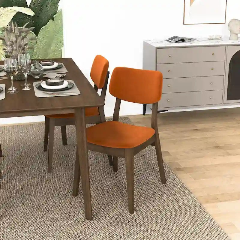 Solid Back Side Chair (Set Of 2)