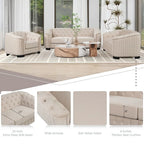 64.3 Velvet Upholstered Loveseat Sofa,Modern Loveseat Sofa with Thick Removable Seat Cushion,2-Person Loveseat Sofa Couch