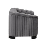 64.3 Velvet Upholstered Loveseat Sofa,Modern Loveseat Sofa with Thick Removable Seat Cushion,2-Person Loveseat Sofa Couch