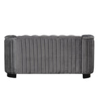 64.3 Velvet Upholstered Loveseat Sofa,Modern Loveseat Sofa with Thick Removable Seat Cushion,2-Person Loveseat Sofa Couch