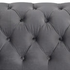 64.3 Velvet Upholstered Loveseat Sofa,Modern Loveseat Sofa with Thick Removable Seat Cushion,2-Person Loveseat Sofa Couch