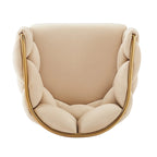 Modern 28-Inch Set of 2 Bar Stools with Velvet Padded Backrest Seat, Metal Legs for Dining Room Living Room and Bedroom