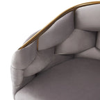 Modern 28-Inch Set of 2 Bar Stools with Velvet Padded Backrest Seat, Metal Legs for Dining Room Living Room and Bedroom