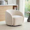 SEYNAR Modern Glam Velvet Upholstered 360 Degree Swivel Accent Armchair