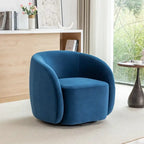 SEYNAR Modern Glam Velvet Upholstered 360 Degree Swivel Accent Armchair
