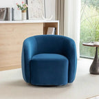 SEYNAR Modern Glam Velvet Upholstered 360 Degree Swivel Accent Armchair