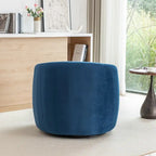 SEYNAR Modern Glam Velvet Upholstered 360 Degree Swivel Accent Armchair