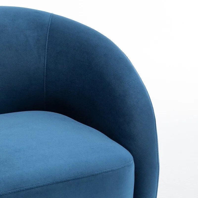 SEYNAR Modern Glam Velvet Upholstered 360 Degree Swivel Accent Armchair