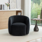 SEYNAR Modern Glam Velvet Upholstered 360 Degree Swivel Accent Armchair