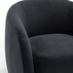 SEYNAR Modern Glam Velvet Upholstered 360 Degree Swivel Accent Armchair