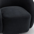 SEYNAR Modern Glam Velvet Upholstered 360 Degree Swivel Accent Armchair
