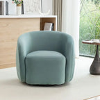 SEYNAR Modern Glam Velvet Upholstered 360 Degree Swivel Accent Armchair