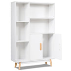 Costway Floor Storage Cabinet Free Standing Wooden Display Bookcase