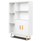 Costway Floor Storage Cabinet Free Standing Wooden Display Bookcase