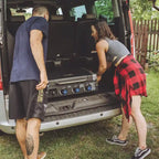 Razor Universal Rolling Prep Cart for Portable Outdoor Griddle and Grills, Black - 52.8