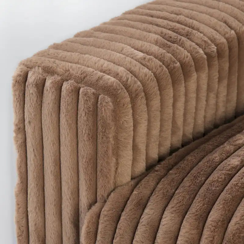 Modular Sectional Couch, Convertible V Shaped Sofa for Living Room, 5 Seat Comfy Modular Sofa With Chaise Ottoman