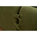 98.4 Chenille L-Shaped 3-Seater Sofa with Chaise Lounge and 4 Pillows