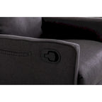 Cotton Linen Fabric Swivel Rocking Chair Glider Rocker Recliner Nursery Chair with Adjustable Back and Footrest