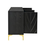 60 Press-to-Open Design Sideboard Buffet Cabinet with 4 Doors
