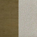 Deon King Bed, Vertical Channel Tufted Beige Boucle Upholstery, Brown